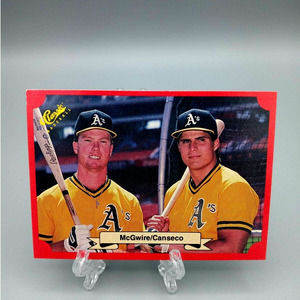 Classic Red Mark McGwire / Jose Canseco 1988 Baseball Card